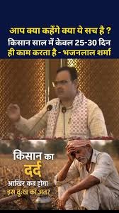 “Farmers Work Only 25–30 Days?” Row Erupts in Rajasthan After Statement by CM Bhajan Lal Sharma